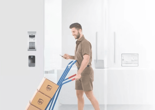 Visitor and delivery management at facility entrance