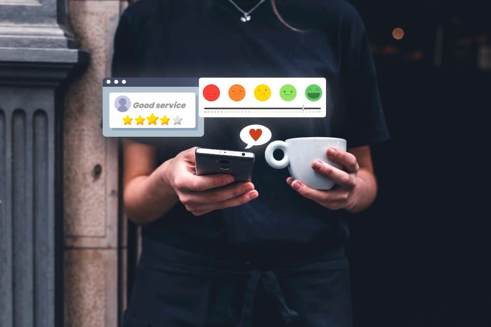 Customer satisfaction concept art. 